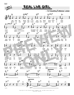 Real Live Girl von Cy Coleman (Download) 