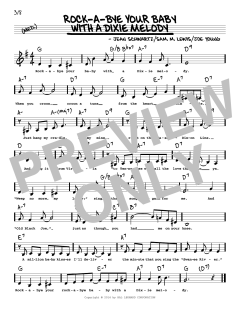 Rock-A-Bye Your Baby With A Dixie Melody von Al Jolson (Download) 