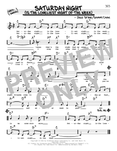 Saturday Night von Sammy Cahn (Download) 