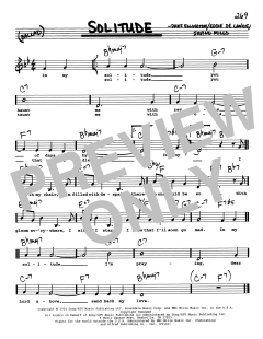 Solitude von Duke Ellington (Download) 