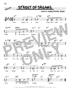 Street Of Dreams von Sam M. Lewis (Download) 
