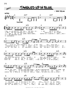 Tangled Up In Blue von Bob Dylan (Download) 