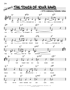 The Touch Of Your Hand von Jerome Kern (Download) 
