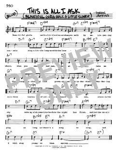 This Is All I Ask von Gordon Jenkins (Download) 