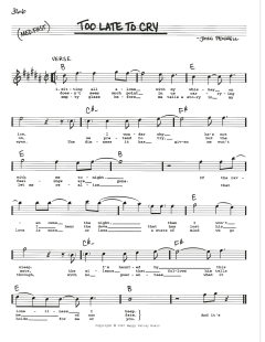 Too Late To Cry (Download) 