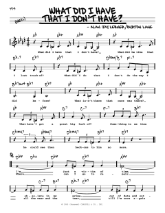 What Did I Have That I Don't Have? von Alan Jay Lerner (Download) 