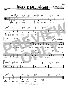 When I Fall In Love von Victor Young (Download) 