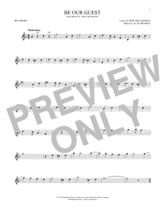 Be Our Guest von Alan Menken (Download) 