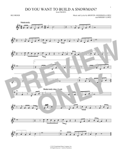 Do You Want To Build A Snowman? von Robert Lopez (Download) 