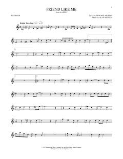 Friend Like Me von Alan Menken (Download) 