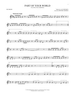 Part Of Your World von Alan Menken (Download) 