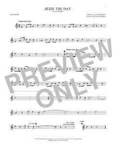 Seize The Day von Alan Menken (Download) 