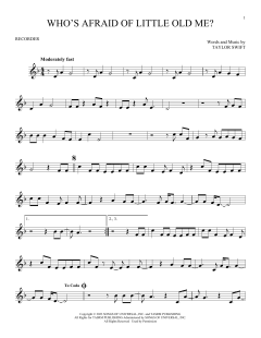 Who's Afraid of Little Old Me? von Taylor Swift (Download) 