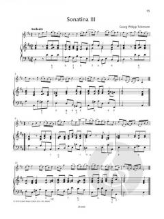6 Sonatinen von Georg Philipp Telemann 