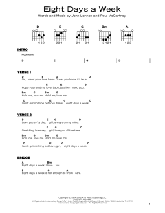 Eight Days A Week von The Beatles (Download) 
