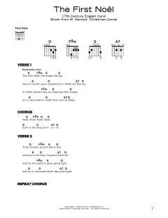 The First Noel von W. Sandys' Christmas Carols (Download) 