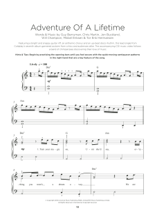 Adventure Of A Lifetime von Coldplay (Download) 