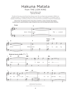 Hakuna Matata von Elton John (Download) 