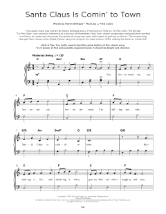 Santa Claus Is Comin' To Town von Fred Coots (Download) 