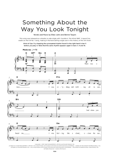 Something About The Way You Look Tonight von Elton John (Download) 