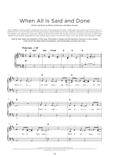 When All Is Said And Done von ABBA (Download) 