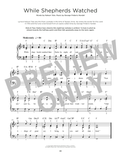 While Shepherds Watched Their Flocks von Georg Friedrich Händel (Download) 