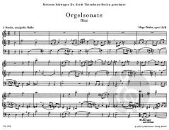 Orgelsonate (Trio) op. 18/2 von Hugo Distler (Download) 
