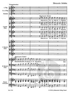 Danket dem Herren, denn er ist freundlich von Heinrich Schütz (Download) 