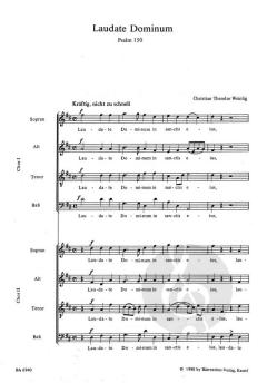 Laudate Dominum von Christian Theodor Weinlig (Download) 