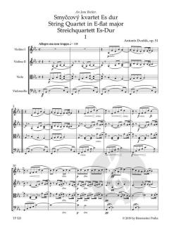 Streichquartett Nr. 10 Es-Dur op. 51 von Antonín Dvořák (Download) 