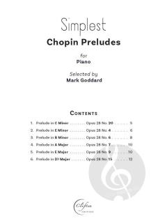 Simplest Chopin Preludes 