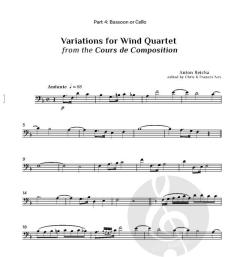 Variations for Woodwind Quartet von Anton Reicha 