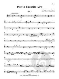 12 Favourite Airs von Wolfgang Amadeus Mozart (Download) 