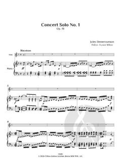The Concerto Solos op. 19-21 von Jules Auguste Demersseman 