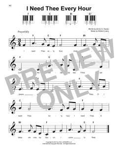 I Need Thee Every Hour von Robert Lowry (Download) 