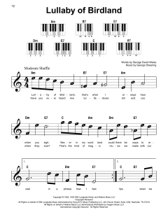 Lullaby Of Birdland von George David Weiss (Download) 