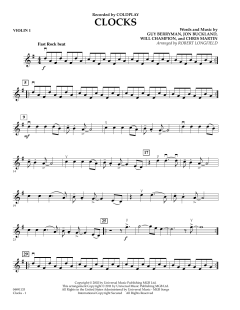 Clocks - Violin 1 von Coldplay (Download) 