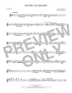 Maybe I'm Amazed (Download) 