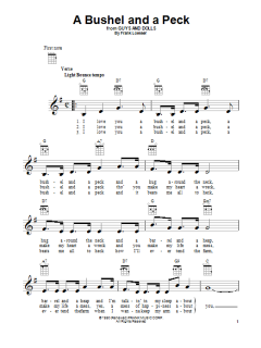 A Bushel And A Peck von Frank Loesser (Download) 