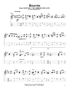 Bourree von Johann Sebastian Bach (Download) 