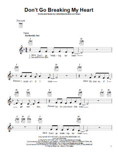 Don't Go Breaking My Heart von Elton John (Download) 