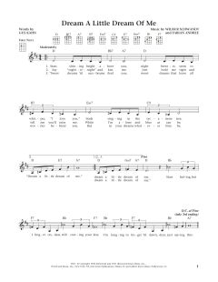 Dream A Little Dream Of Me von The Mamas And The Papas (Download) 
