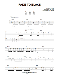 Fade To Black von Metallica (Download) 