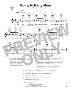 Going To Marry Mom von Fred Rogers (Download) 