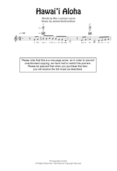 Hawai'i Aloha von James Mcgranahan (Download) 