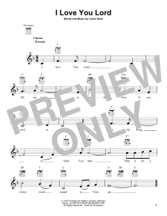 I Love You Lord von Laurie Klein (Download) 