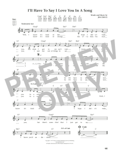I'll Have To Say I Love You In A Song von Jim Croce (Download) 