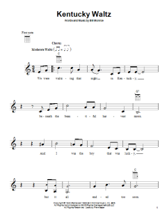 Kentucky Waltz von Bill Monroe (Download) 