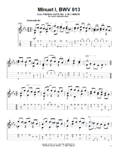 Minuet 1, BWV 813 (Download) 