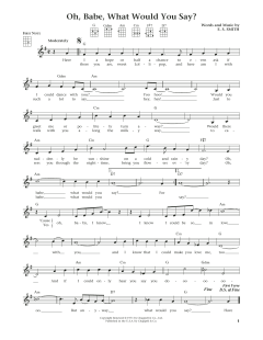 Oh, Babe, What Would You Say? (Download) 